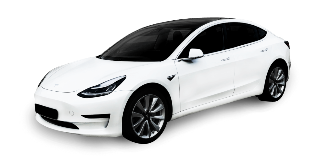 Tesla model 3 white